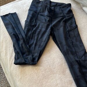 Lululemon Athletica Black Camo Leggings